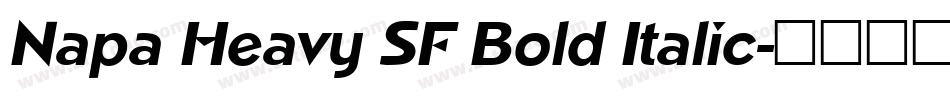 Napa Heavy SF Bold Italic字体转换